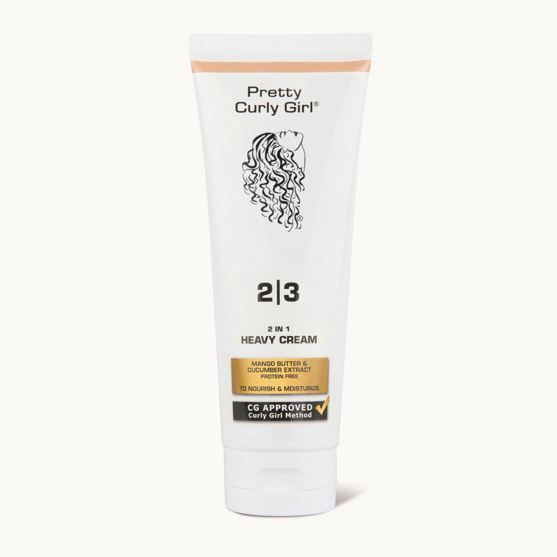 2in1 Heavy Cream | Pretty Curly Girl | Curly girl method approved | Vegan curly hair products | Krullen | Krullend haar | Hydraterende crème voor droge krullen type 3 en type 4 | 2in1 leave-in and styling cream for moisture and healthy curls | Curly girl approved