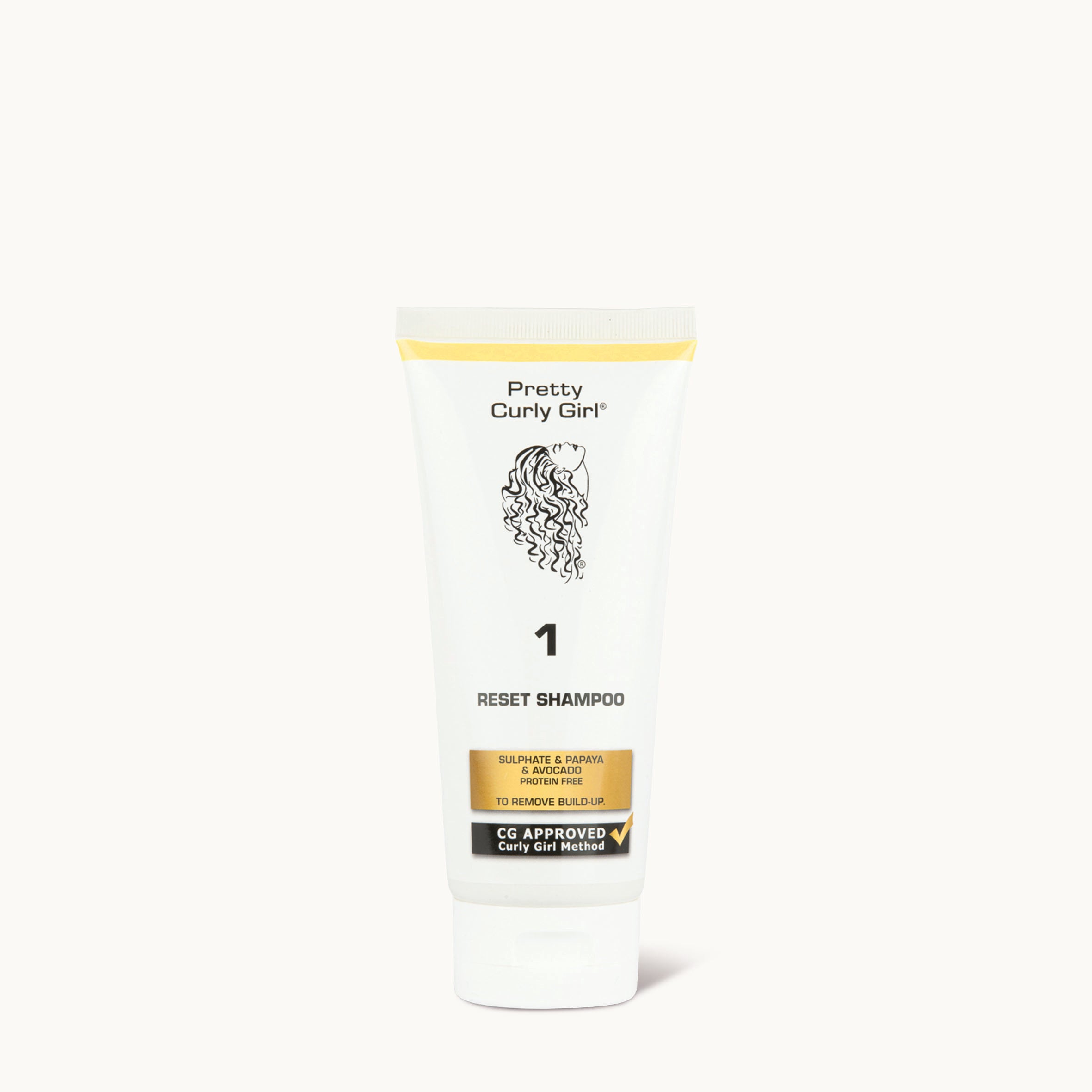 Reset Shampoo | Pretty Curly Girl | Curly girl method approved | Vegan curly hair products | Krullen | Krullend haar | Diepreinigende clarifying shampoo voor krullen | Removes buildup for clean and healthy scalp | Curly girl approved