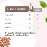	 Leave-in Conditioner | Pretty Curly Girl | Curly girl method approved | Vegan curly hair products | Krullen | Krullend haar | Leave-in conditioner zonder argan, kokos, olijf of aloe vera | Hydrating leave-in for soft, smooth and frizz-free curls | Curly girl approved