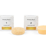 7bfbce0be4d4.jpg Pretty Bars Bundle Set Shampoo Bar + Conditioner Bar | Pretty Curly Girl | Curly girl method approved | Vegan curly hair products | Krullen | Krullend haar | Duurzame shampoo en conditioner bars voor krullen | Solid hair care bars for hydrated and defined curls | Curly girl approved