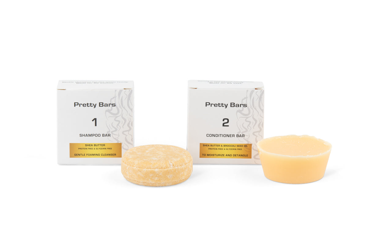 7bfbce0be4d4.jpg Pretty Bars Bundle Set Shampoo Bar + Conditioner Bar | Pretty Curly Girl | Curly girl method approved | Vegan curly hair products | Krullen | Krullend haar | Duurzame shampoo en conditioner bars voor krullen | Solid hair care bars for hydrated and defined curls | Curly girl approved